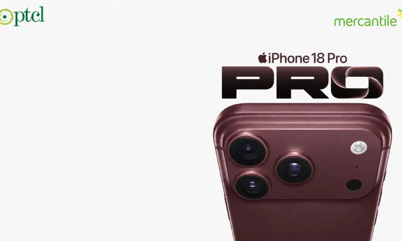 PTCL and Mercantile will offer the iPhone 18 Pro series with a two-year warranty, 12-month protection and connectivity benefits in three Pakistani cities.