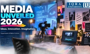 iqra university showcase students projects at media unveiled 2026